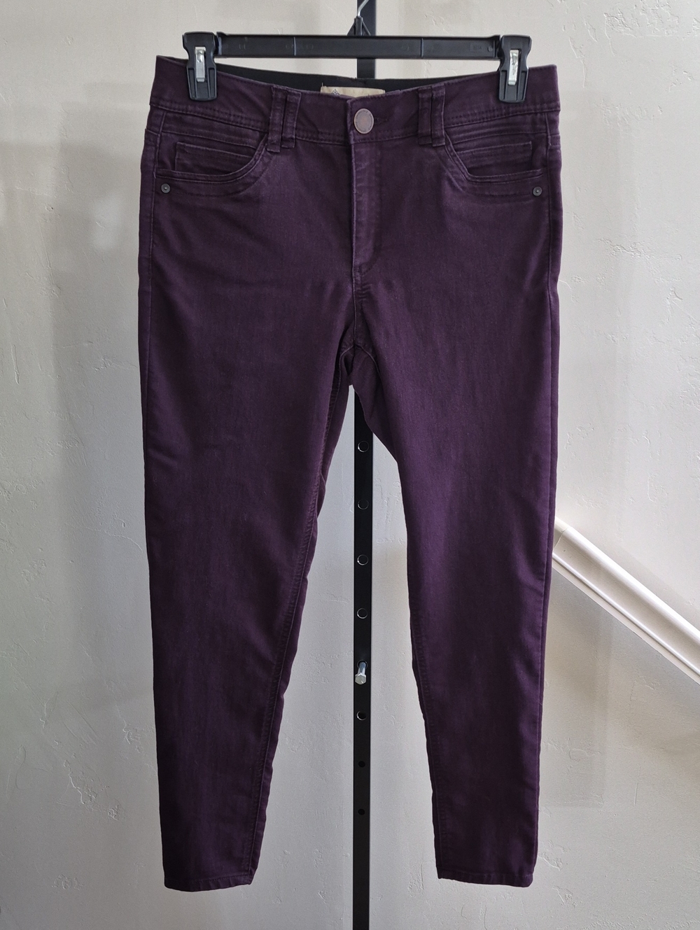 Democracy "Ab"solution Purple Stretch Pants Women's Size 8